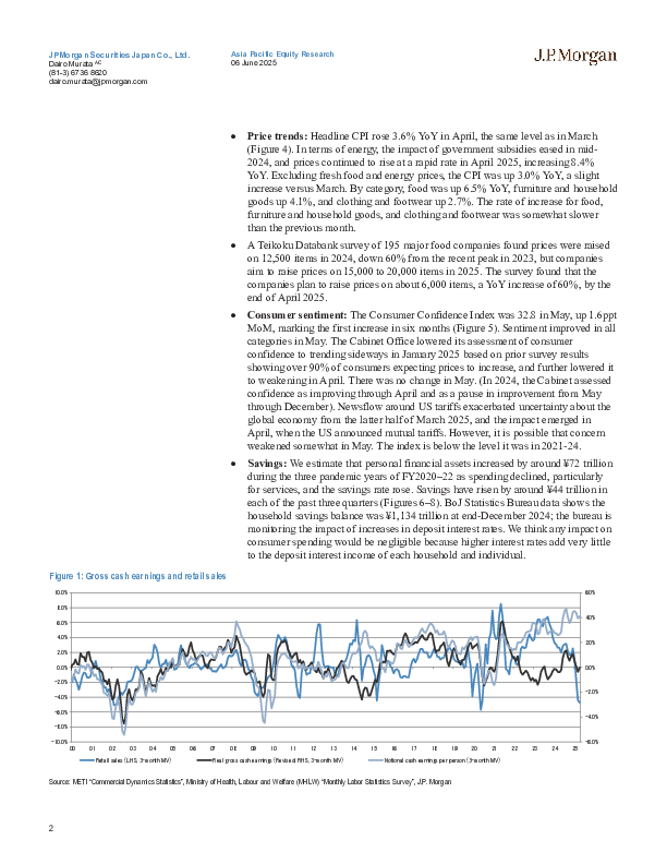 零售:2025年6月宏观月报:关于收入、价格、消费者信心和行业投资立场等因素的最新情况